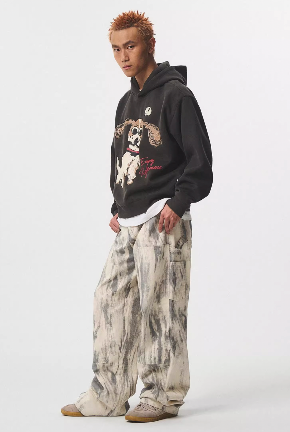 EMPTY REFERENCE Hand Painted Cute Puppy Hoodie