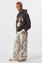EMPTY REFERENCE Hand Painted Cute Puppy Hoodie