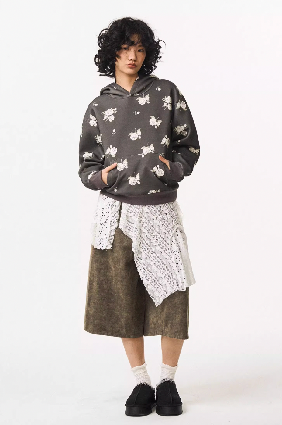 EMPTY REFERENCE Rose Flower Hoodie