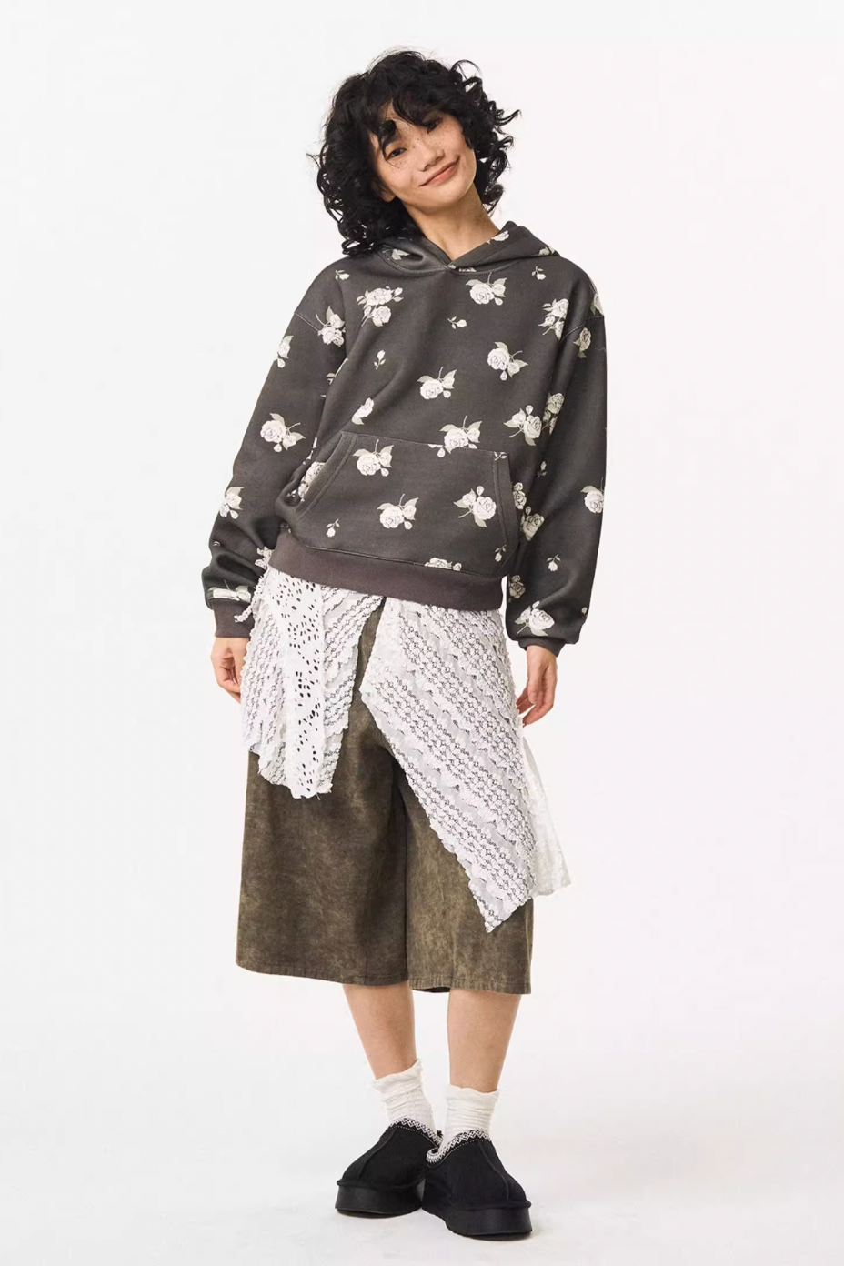 EMPTY REFERENCE Rose Flower Hoodie
