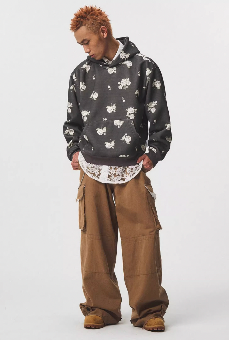 EMPTY REFERENCE Rose Flower Hoodie