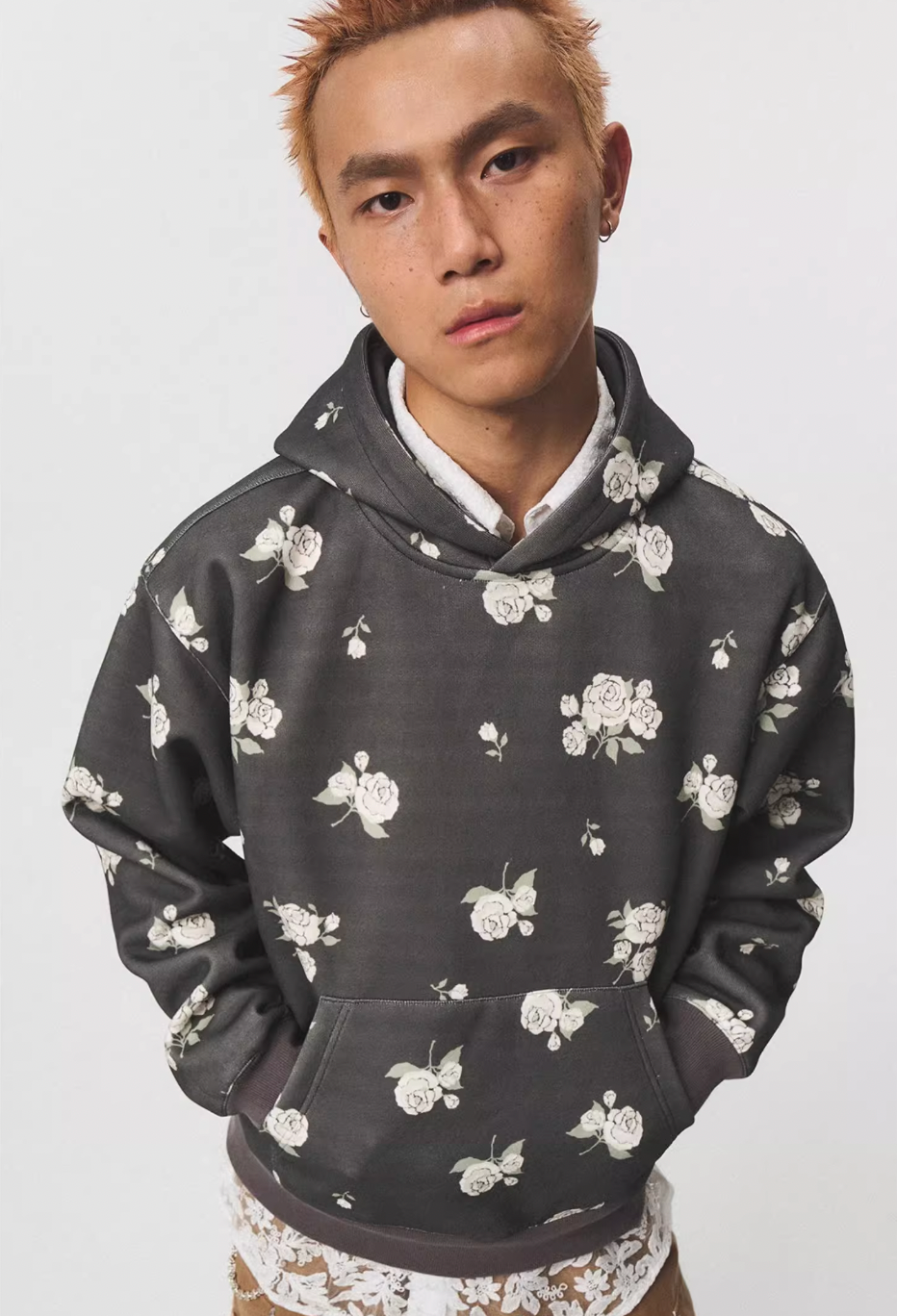 EMPTY REFERENCE Rose Flower Hoodie