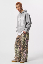 EMPTY REFERENCE Lace Bow Printed Hoodie