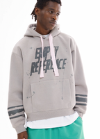 EMPTY REFERENCE Ink Hand Painted Logo Hoodie