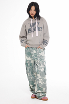 EMPTY REFERENCE Ink Hand Painted Logo Hoodie