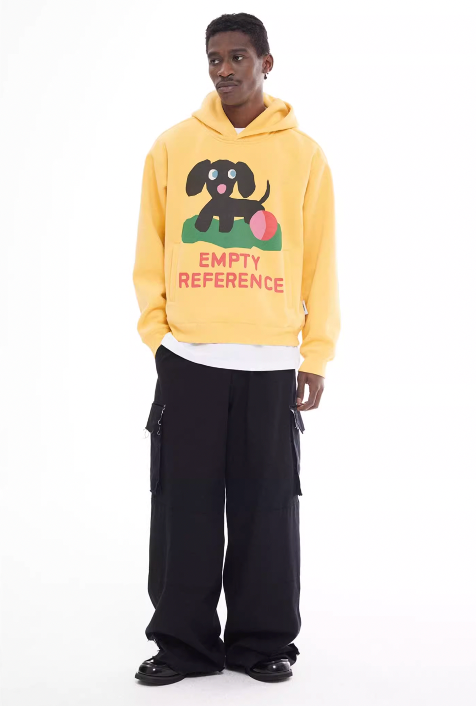 EMPTY REFERENCE Puppy Logo Print Hoodie
