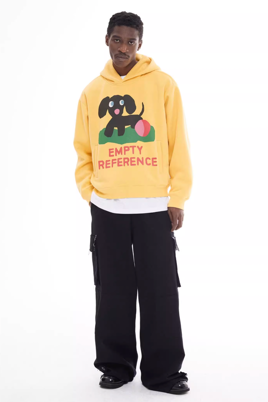EMPTY REFERENCE Puppy Logo Print Hoodie