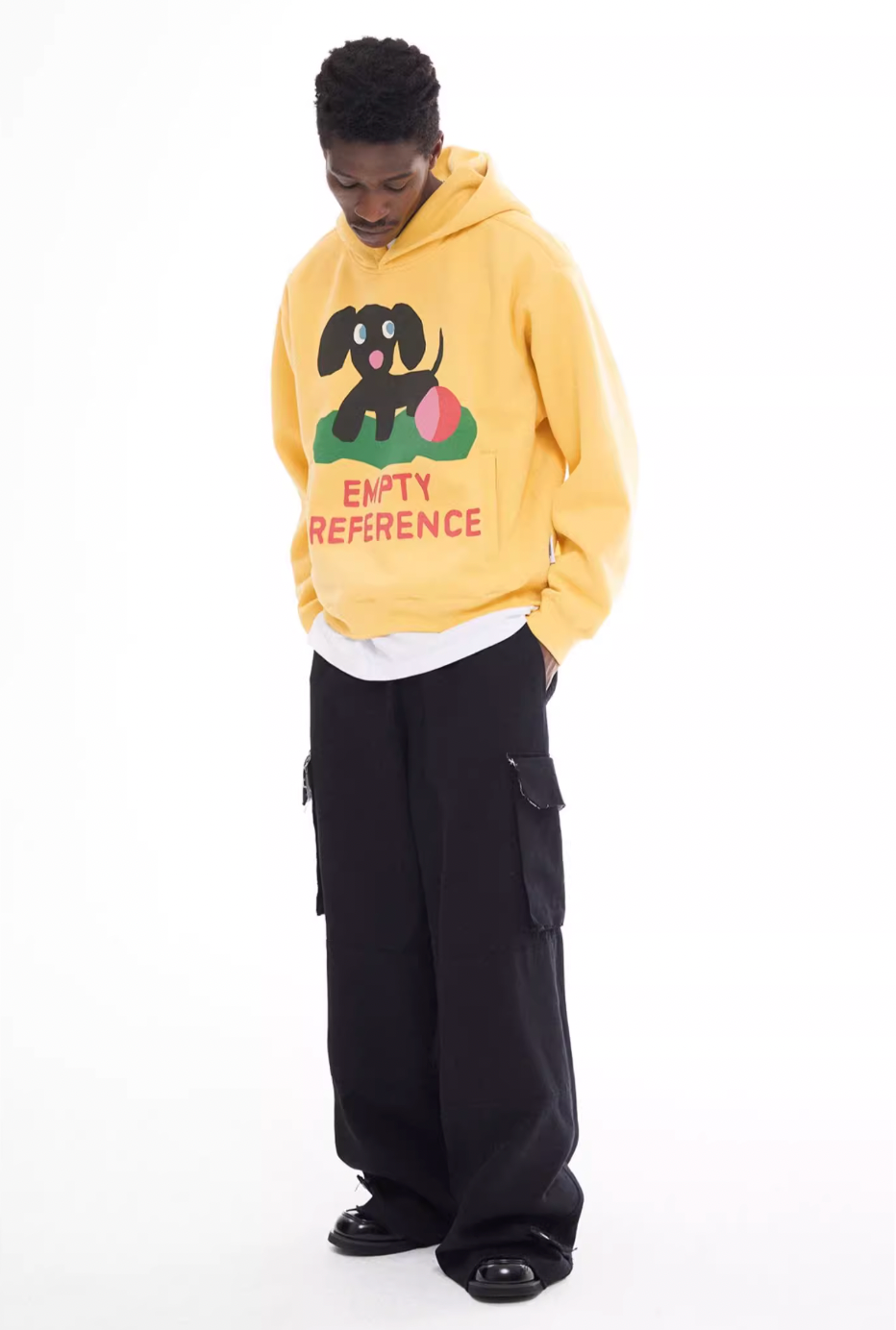 EMPTY REFERENCE Puppy Logo Print Hoodie