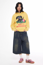 EMPTY REFERENCE Puppy Logo Print Hoodie