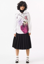 EMPTY REFERENCE Hand Painted Watercolor Vase Long Sleeve Shirt