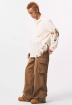 EMPTY REFERENCE Burnt Flower Lace Long Sleeve Shirt