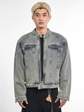 F3F Select Metal Decoration Washed Denim Jacket
