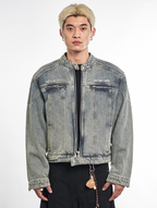 F3F Select Metal Decoration Washed Denim Jacket