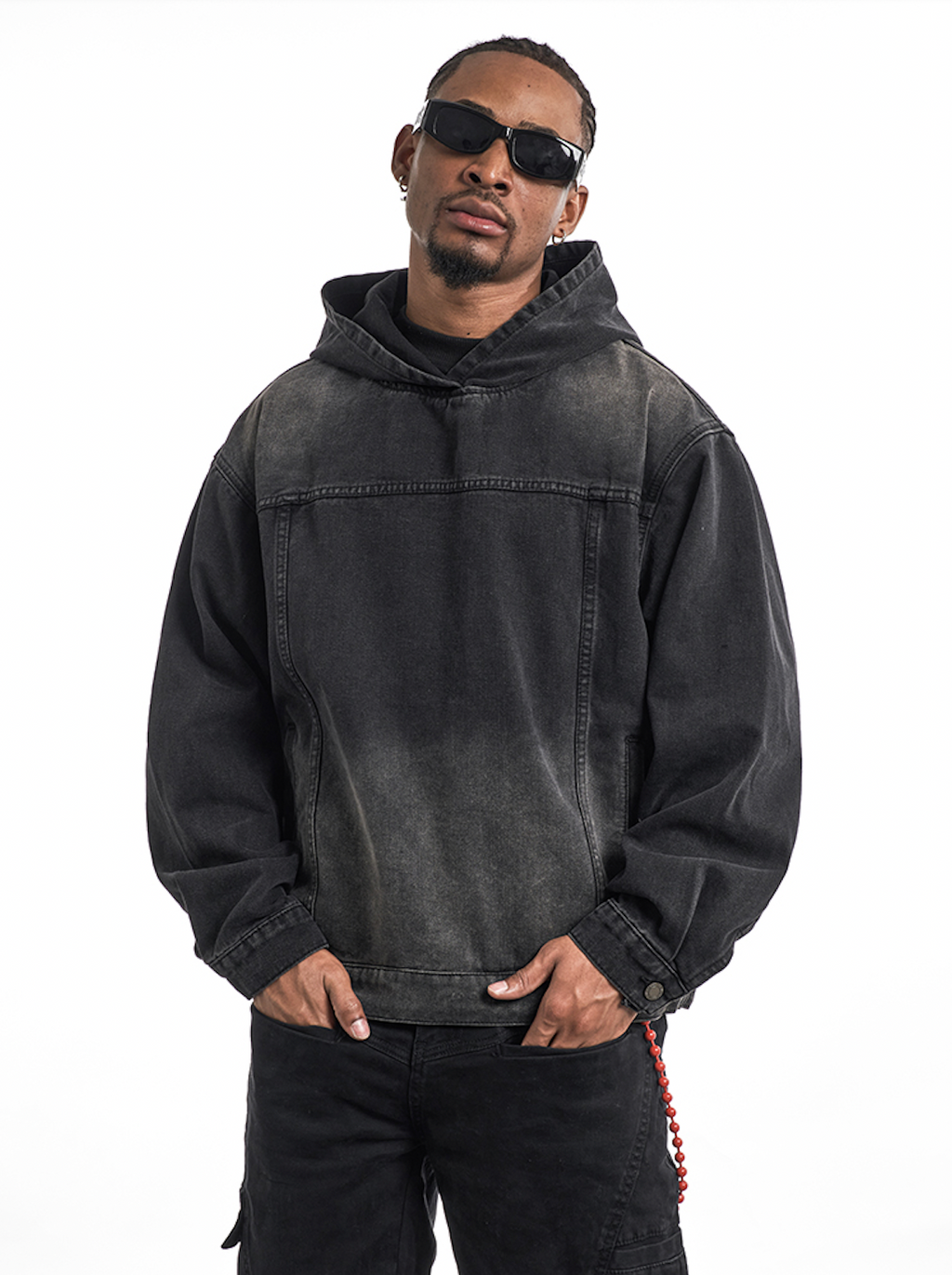 F3F Select Washed Denim Hoodie