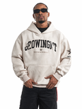 F3F Select Embroidered Faux Suede Hoodie