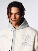 Achock Goddess Embroidery Varsity Jacket