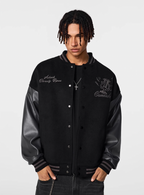 Achock Goddess Embroidery Varsity Jacket