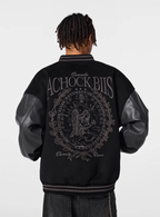 Achock Goddess Embroidery Varsity Jacket