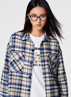 Achock Plaid Fringe Long Sleeved Flannel Shirt