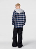 Achock Plaid Hooded Long Sleeved Shirt
