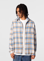 Achock Plaid Raw Hem Long Sleeved Shirt