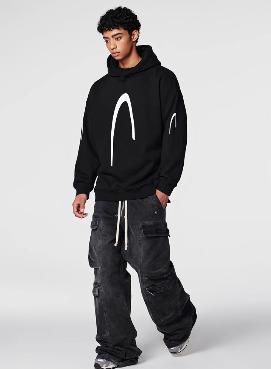 Achock Heavyweight Logo Printed Hoodie