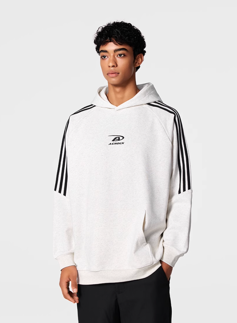Achock Bar Striped Logo Hoodie