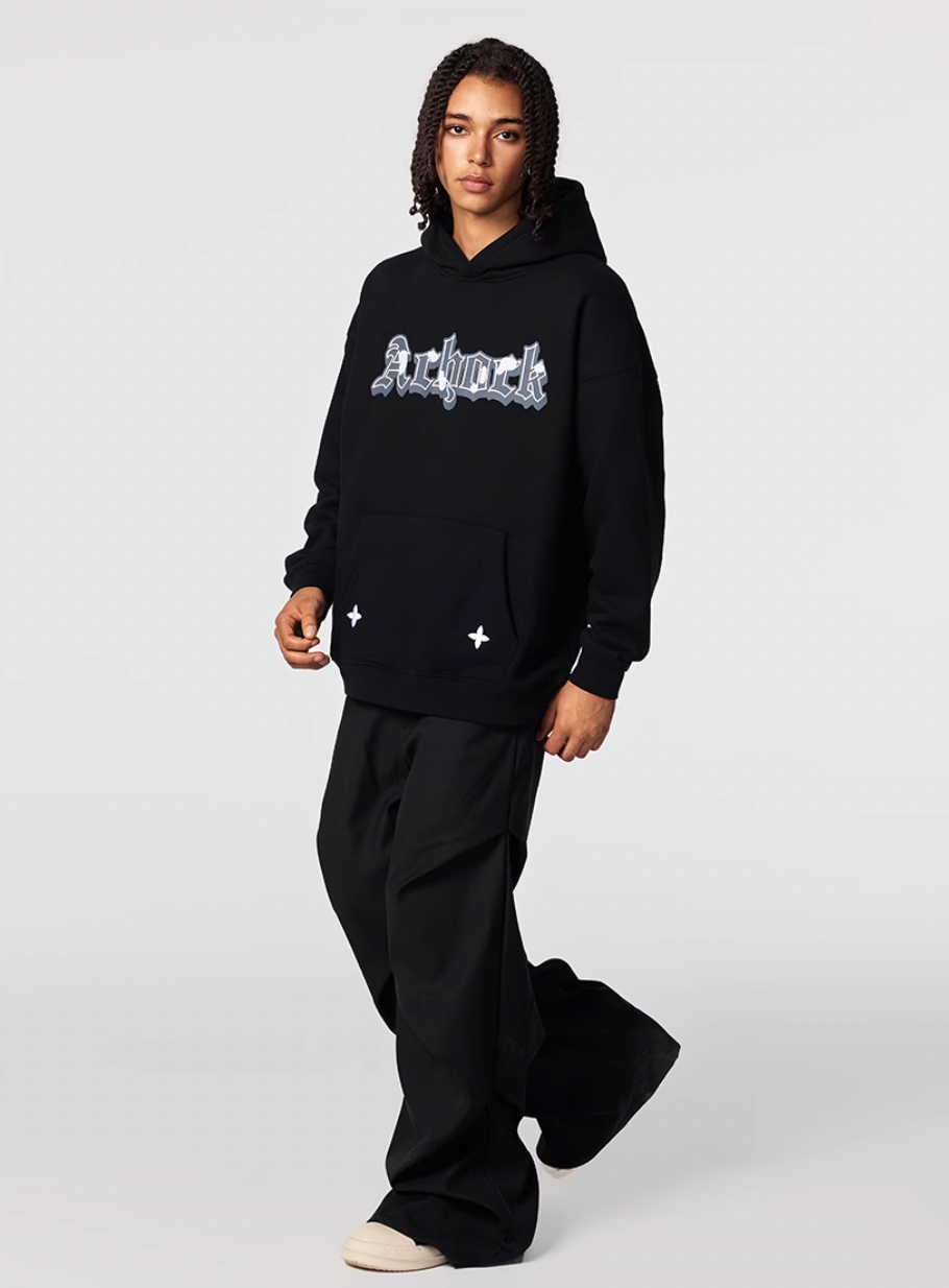 Achock Printed Logo Embroidery Hoodie