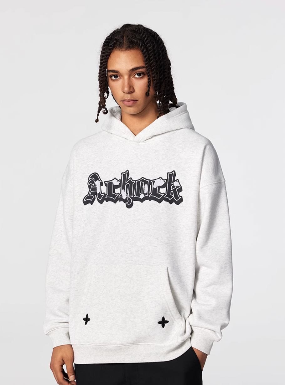Achock Printed Logo Embroidery Hoodie