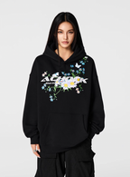 Achock Foam Printed Flower Hoodie