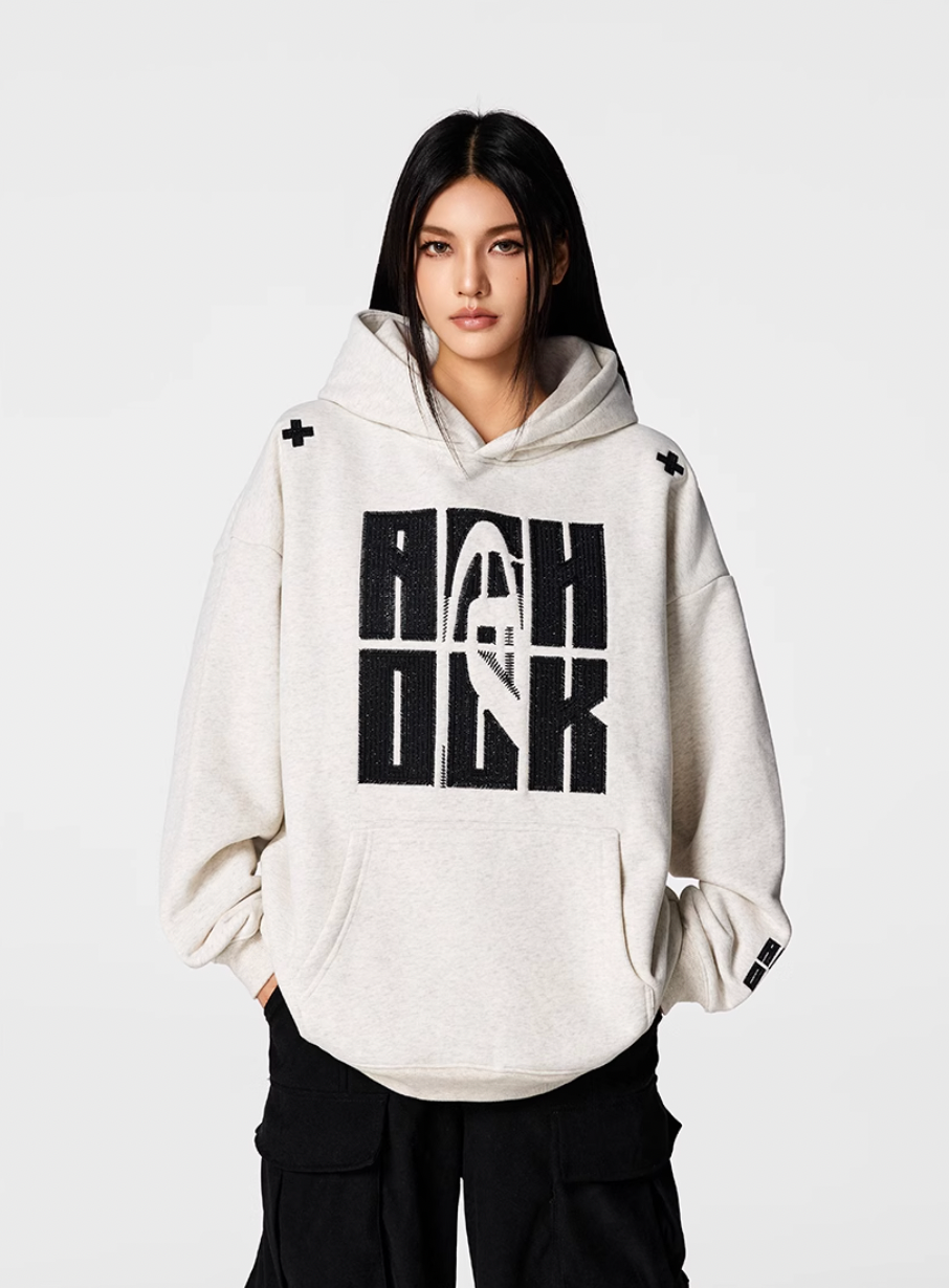 Achock Heavy Logo Embroidery Hoodie