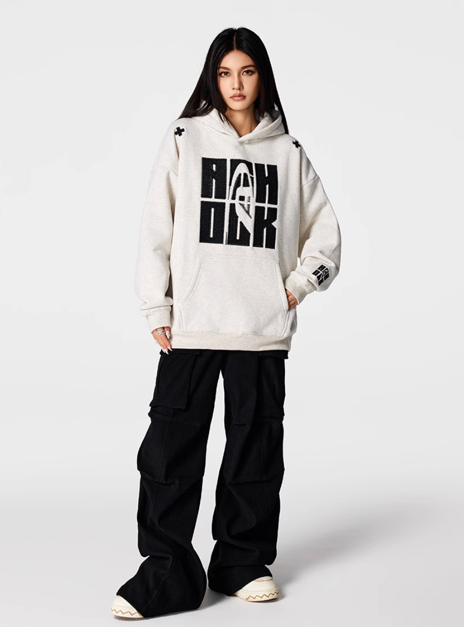 Achock Heavy Logo Embroidery Hoodie