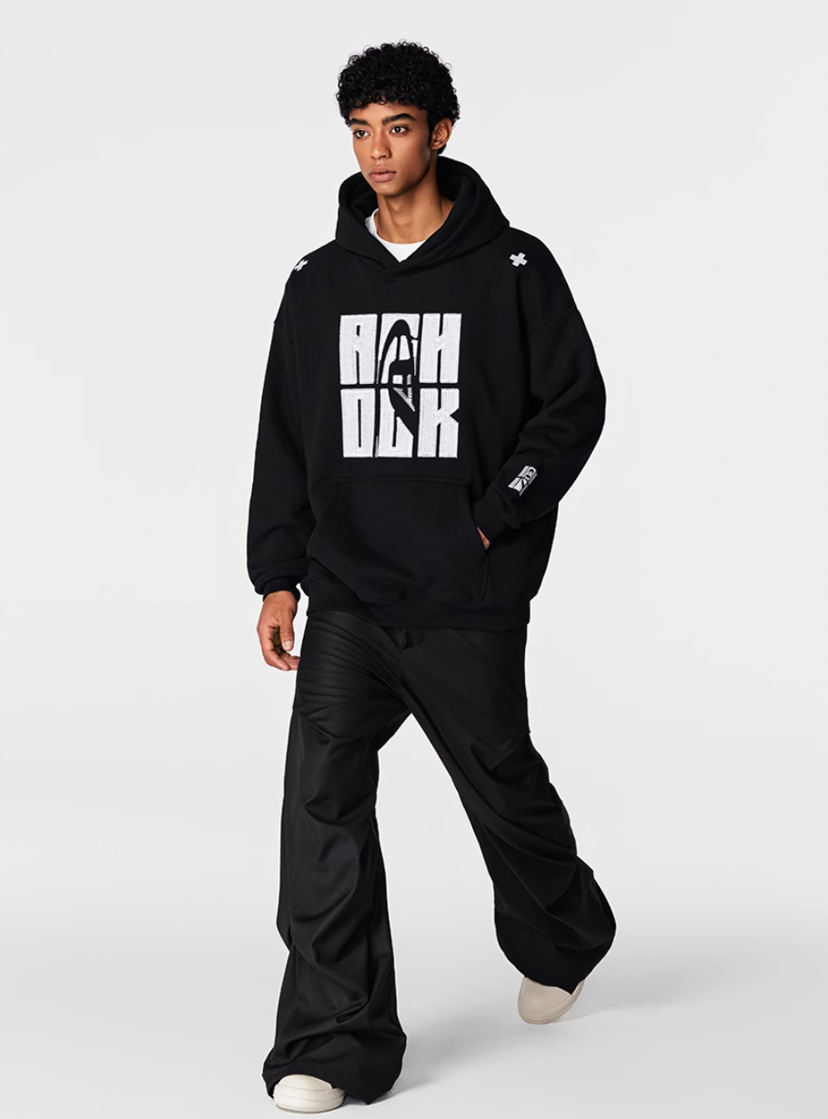 Achock Heavy Logo Embroidery Hoodie