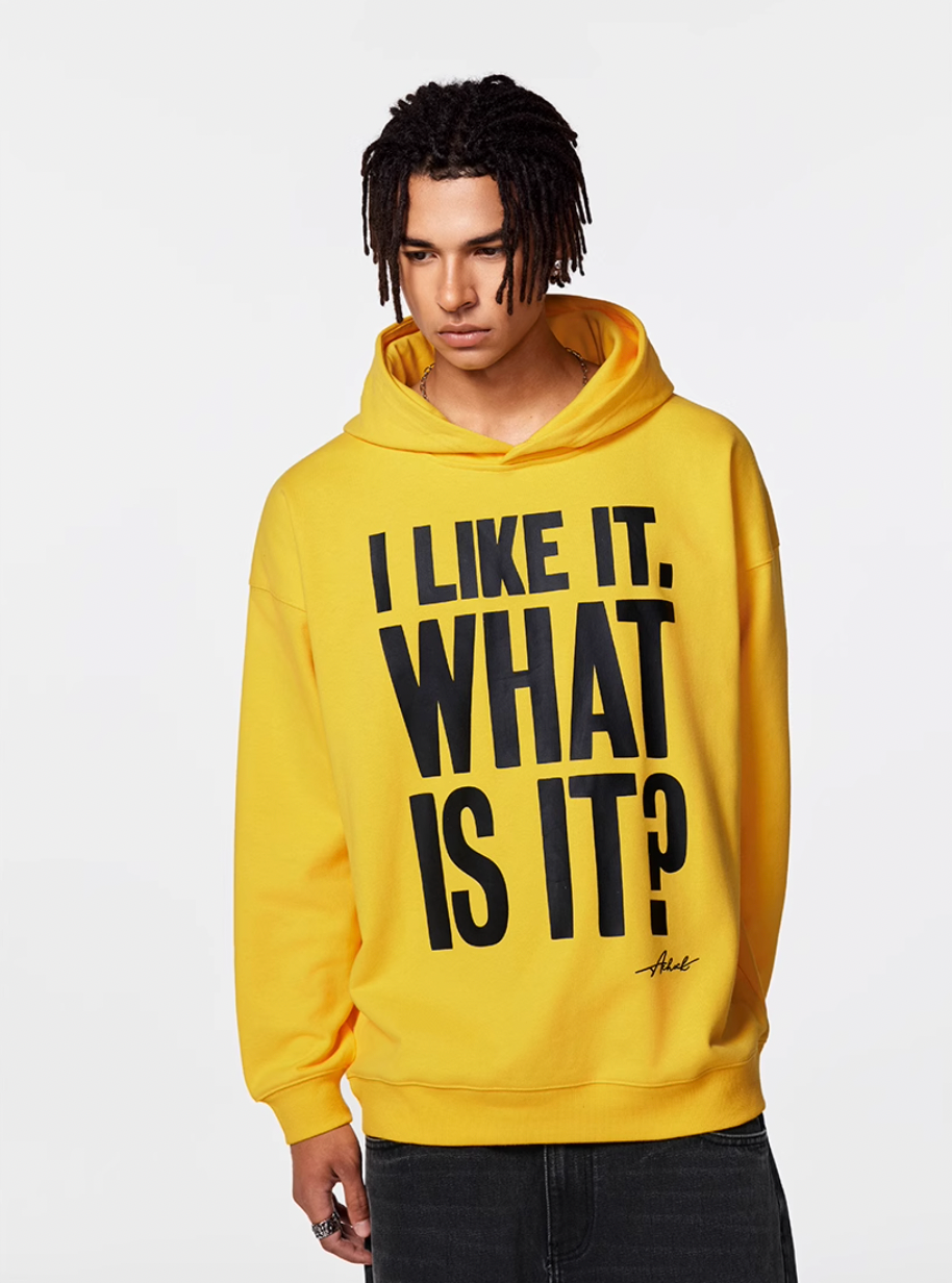 Achock Message Print Hoodie