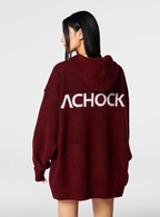 Achock Logo Knit Hoodie