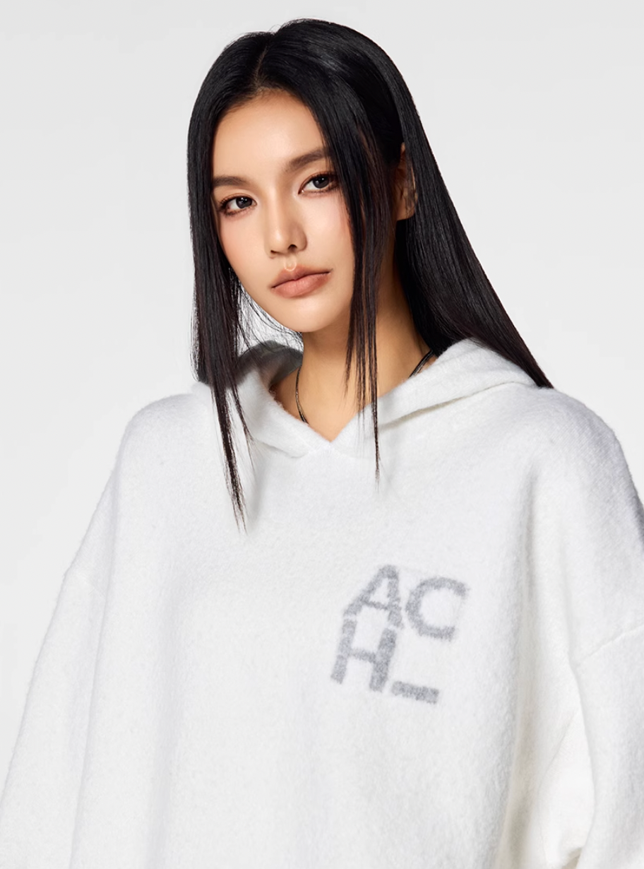 Achock Logo Knit Hoodie