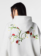 Achock Logo Floral Embroidered Hoodie