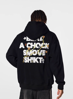 Achock Floral Patch Embroidered Zip Up Hoodie