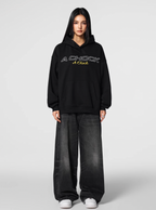 Achock Flower Logo Embroidered Hoodie