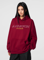 Achock Flower Logo Embroidered Hoodie