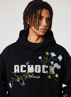 Achock Flowers & Butterflies Embroidered Hoodie