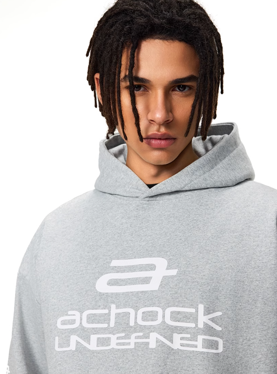 Achock Basic Logo Printed Hoodie
