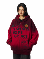 Achock Gradation Zip Up Hoodie