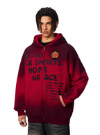 Achock Gradation Zip Up Hoodie