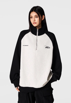 Achock Color Blocking Half-Zip Sweatshirt