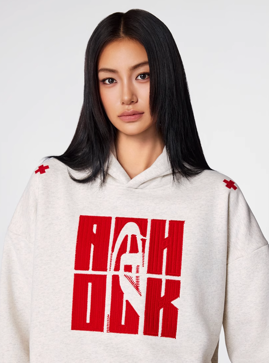 Achock Four Color Heavy Logo Embroidered Hoodie