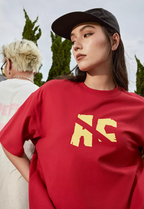 Achock Handwritten Slogan Print Tee