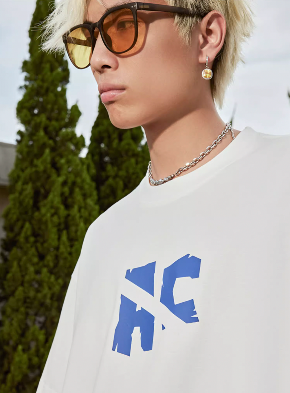 Achock Handwritten Slogan Print Tee