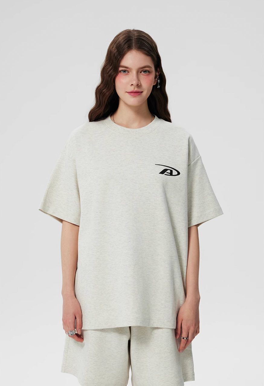 Achock Heavyweight Basic Logo Print Tee