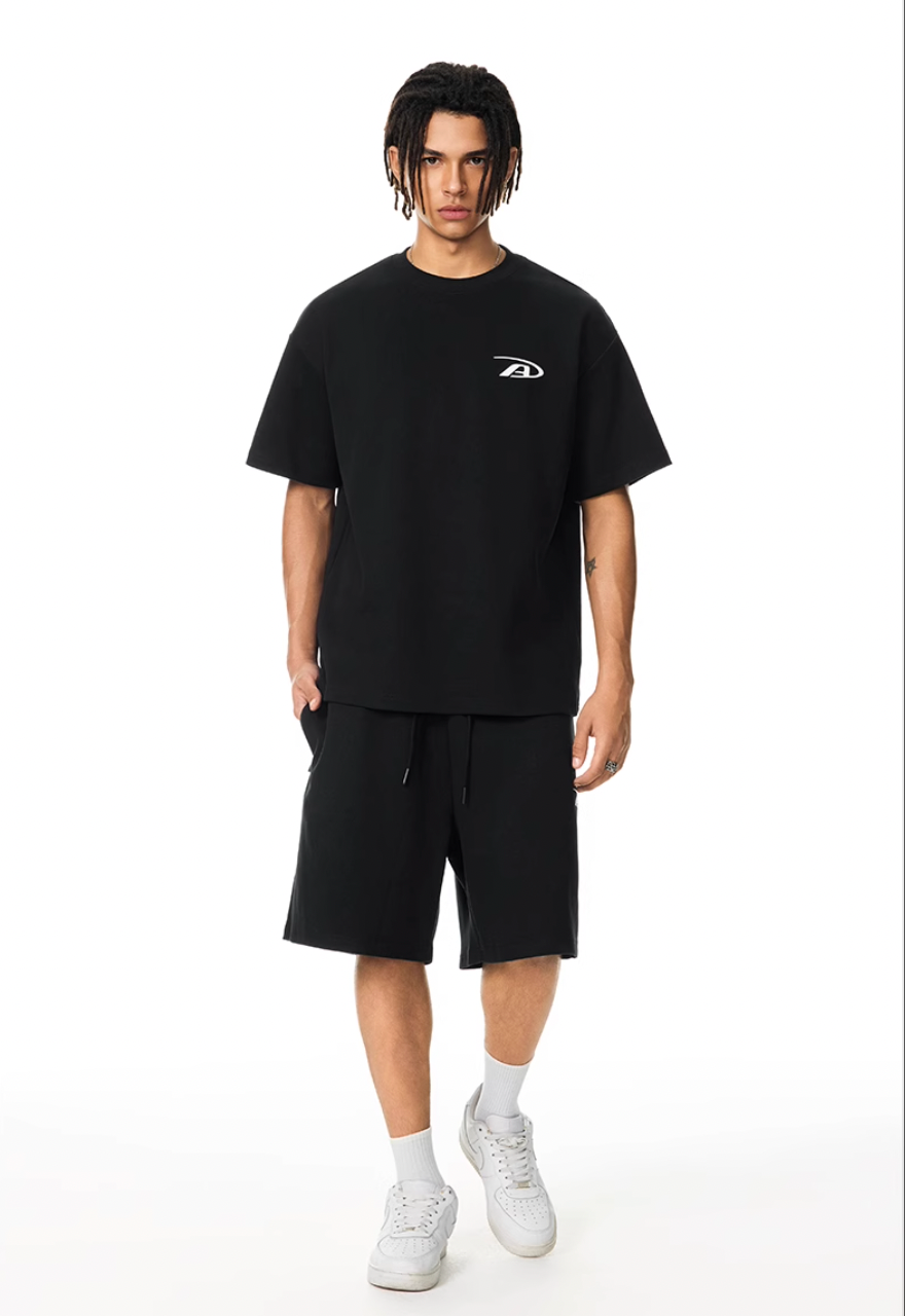 Achock Heavyweight Basic Logo Print Tee